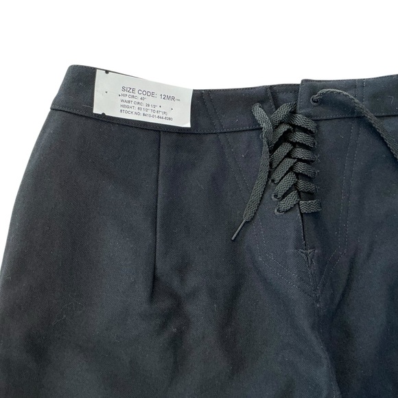 NWT US Navy Wool Crackerjack Pants Women 12 MR - 29.5” Waist - 34” Unhemmed DLA - Picture 8 of 14